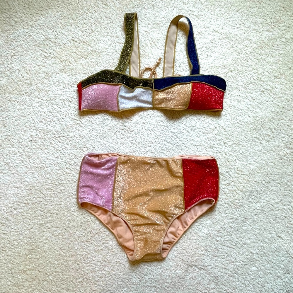 High waisted sparkle my bikini size small